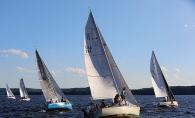 Sailboats on the St .Croix River