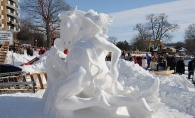 snow sculpting