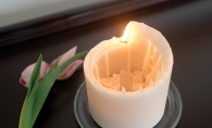 Afton Candle Company spiral candle A spiral candle from Afton Candle Company.