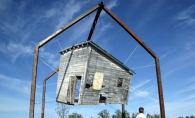 "Reclamation," a sculpture at the Franconia Sculpture Park