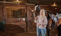 Erin Olsen and her horse, Ace at True North Ranch