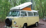 A camper van at Wild River State Park