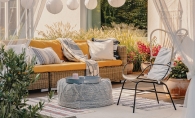 A patio outfitted with outdoor design trends for 2020