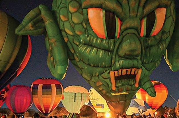 A monstrous balloon at the Hudson Hot Air Affair 2020.