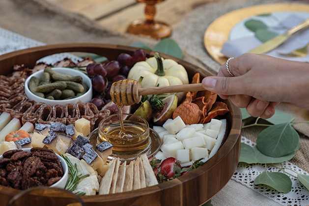 A charcuterie board from The Board Loon.