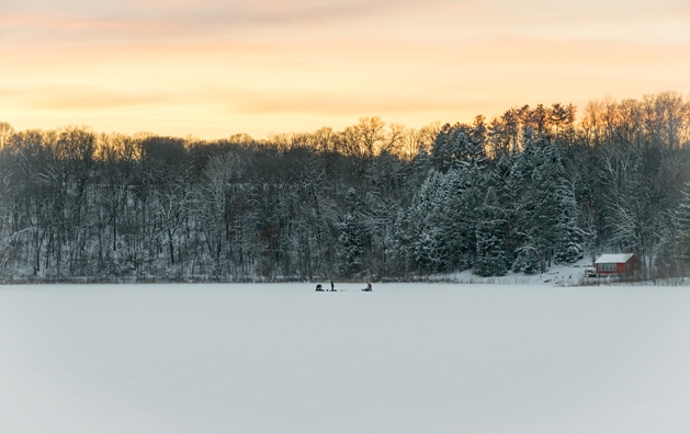 Ice Fishing on Perch Lake