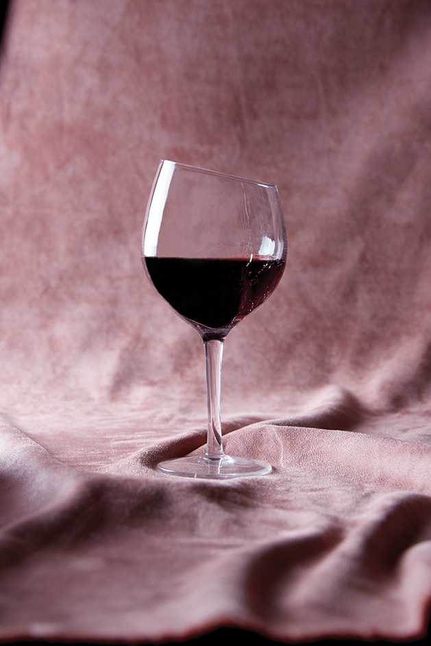 a glass of wine