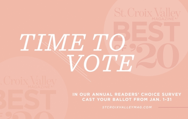 A graphic announcing the 2020 Best of St. Croix Valley Magazine readers' choice survey