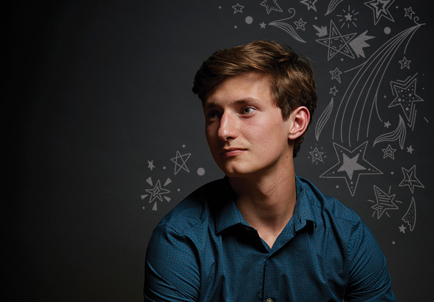 Charlie Neuenschwander, Hudson High School Hudson High School student Charlie Neuenschwander, a member of the 2019 Senior Spotlight
