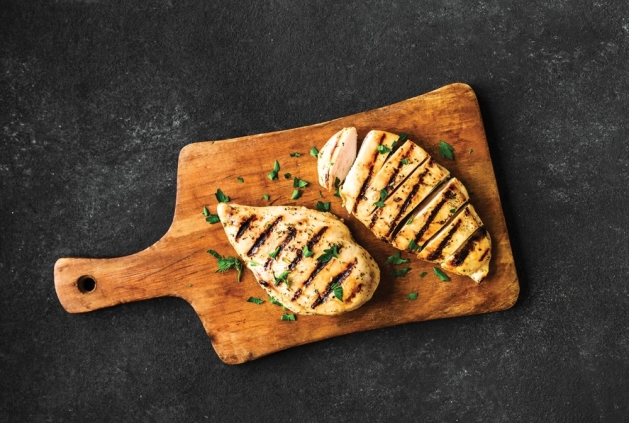 Grilled chicken breasts.