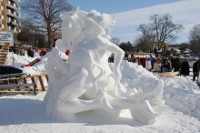 snow sculpting