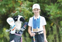 Bella Leonhart, Golf, youth golf, drive chip & putt, 2019 masters, augusta national golf club, golf channel