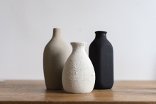 "terra cotta" vases made from baking powder and paint