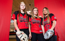 Members of the Stillwater Area High School softball team