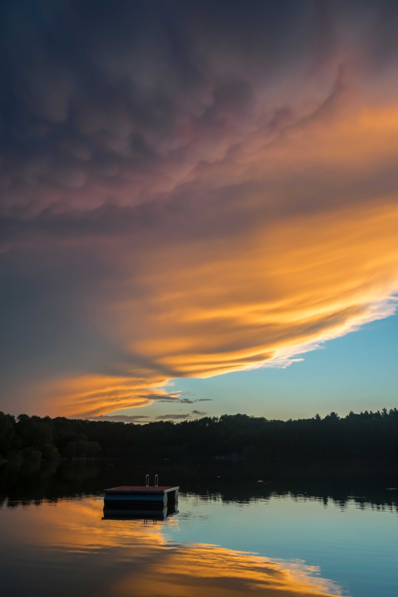 evening sky, Perch Lake, St Croix county