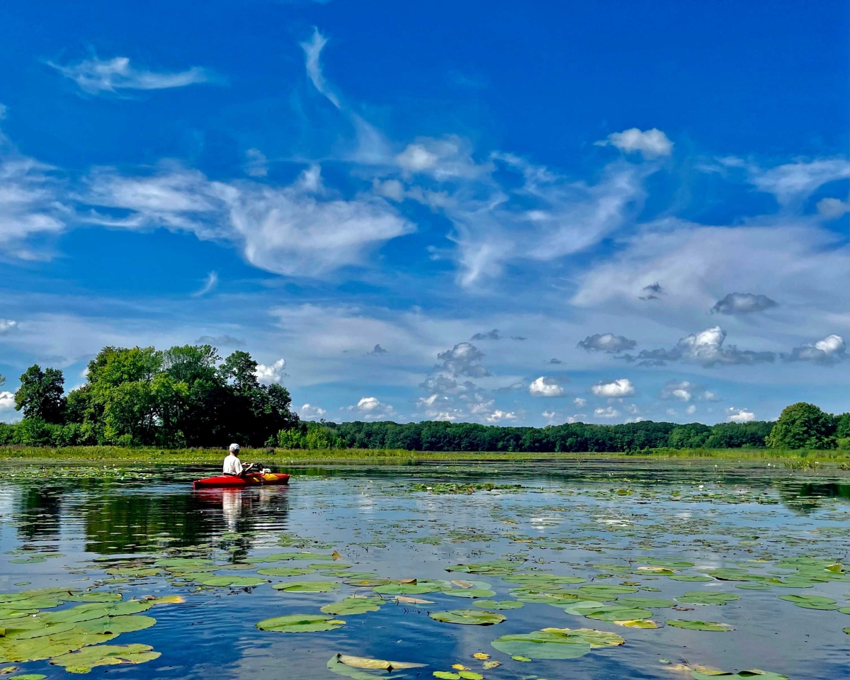 Kayaking Big Marine Lake