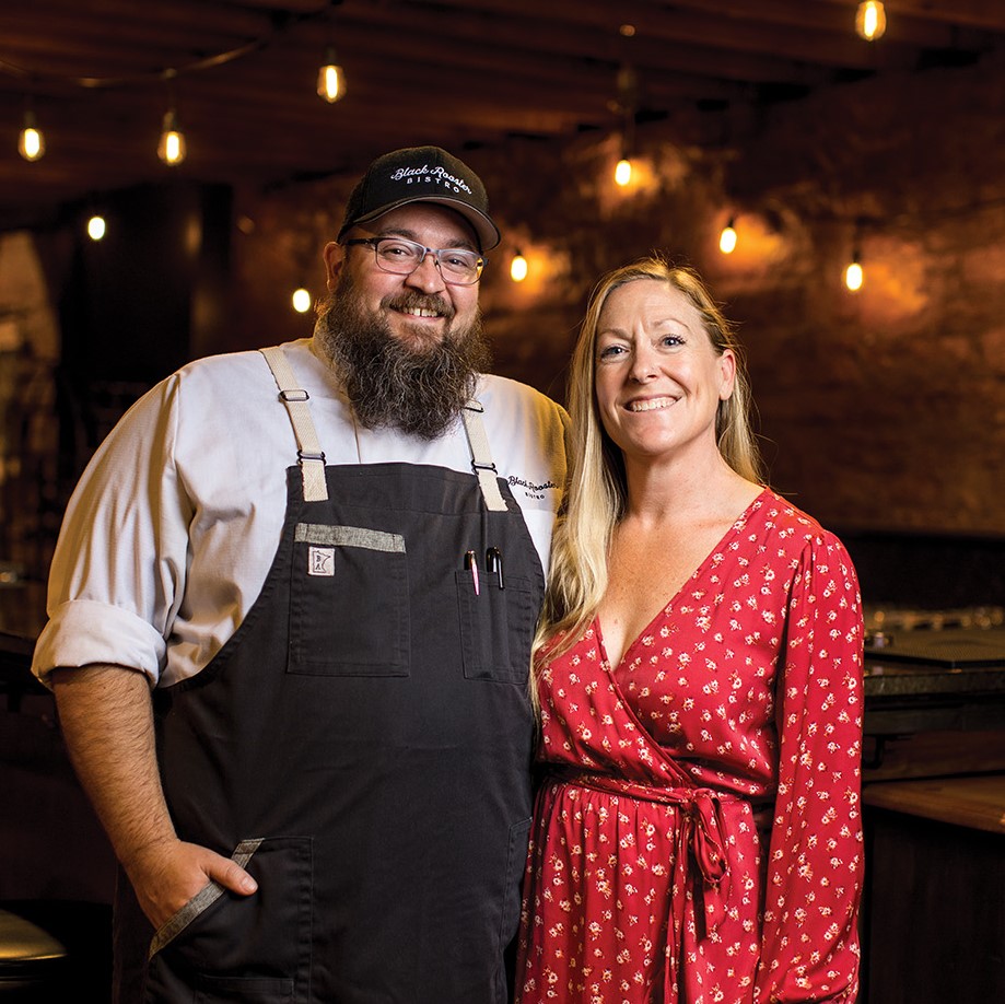 Rick and Nicole Frazer, owners of Black Rooster Bistro