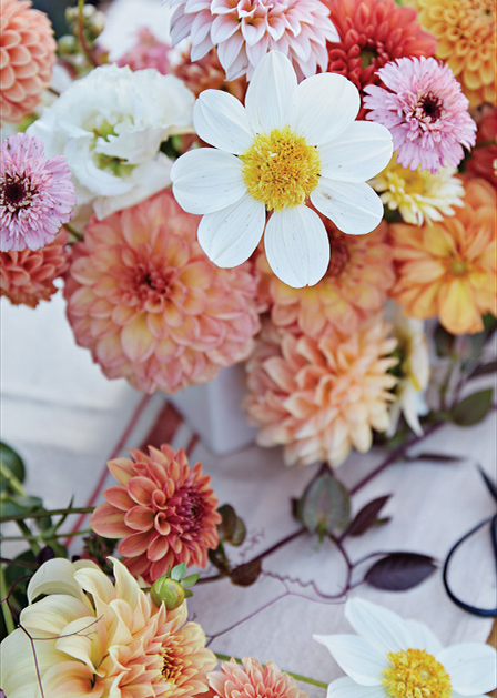 A bouquet by Ashley Fox Designs and Arcola Trail Flower Farms
