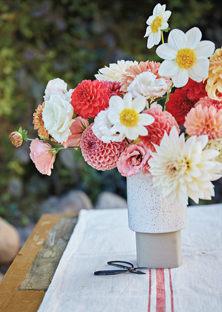 A bouquet by Ashley Fox Designs and Arcola Trail Flower Farms