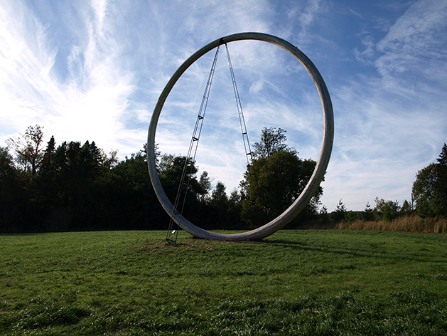 A sculpture at Franconia Sculpture Park