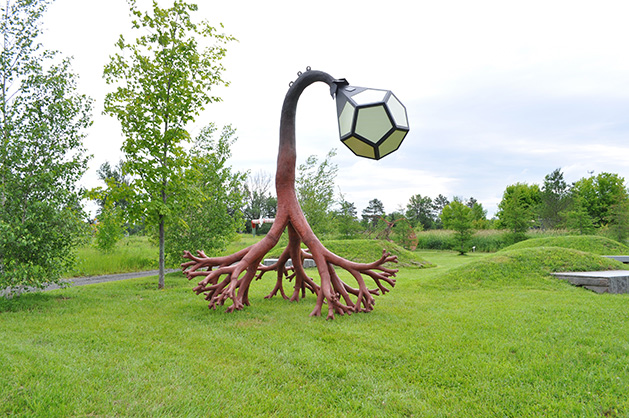 A sculpture at Franconia Sculpture Park