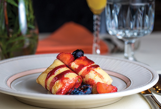 A fruity brunch dish from Lowell Inn