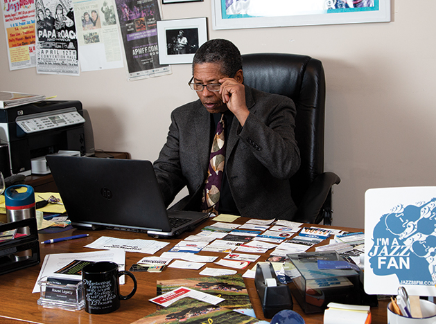 Chico Rouse at work as program director.